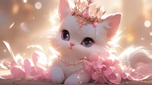 唯美公主小猫