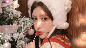 圣诞节美女