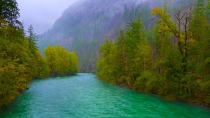 绿林山涧河流