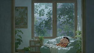 下雨天小新窝家小憩