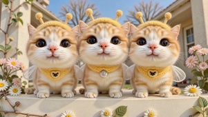 花园里的蜜蜂喵小队