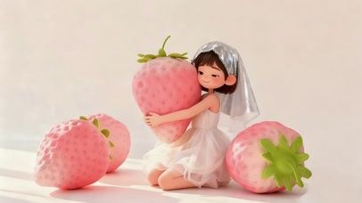 小清新草莓女孩