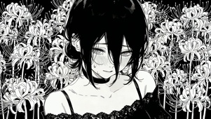 黑白漫画风蕾塞