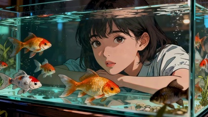 看鱼的女孩