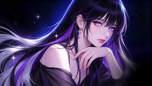 暗夜紫瞳美女