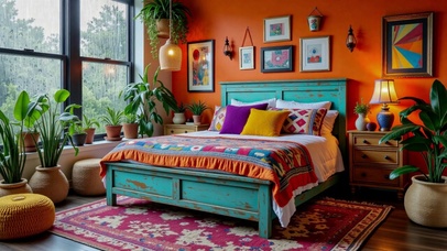 【雨景】波西米亚风情卧室