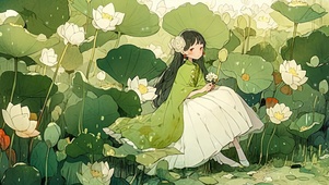 绿色护眼莲