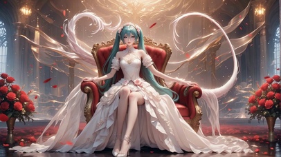 唯美花嫁初音未来