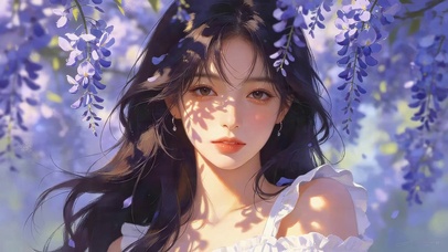 紫藤花女孩