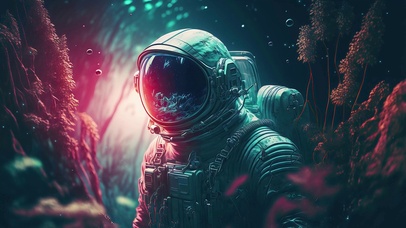 炫酷唯美太空人