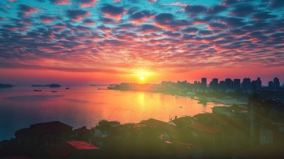 落日海岸都市