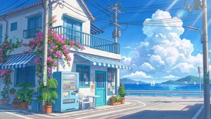 夏日海边小店