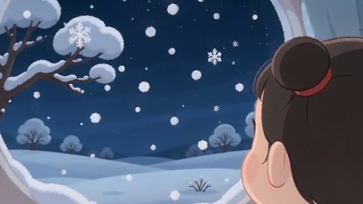 窗外初雪