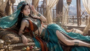 异域风情唯美古风美女