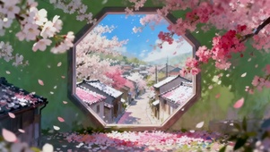 阳春三月桃花开