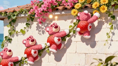 四小只草莓熊小清新治愈阳光时刻