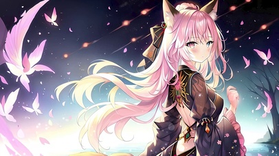 唯美流星狐耳少女