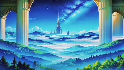 云雾缭绕梦境城堡