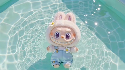 labubu泳池小可爱