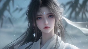 清澈眼眸古风仙气美女