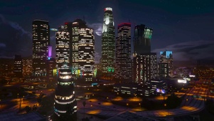 科幻城市夜景