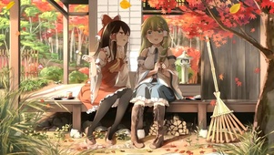庭院美少女