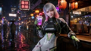雨巷霓虹少女-梵妮
