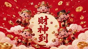 五路财神到-无缝循环