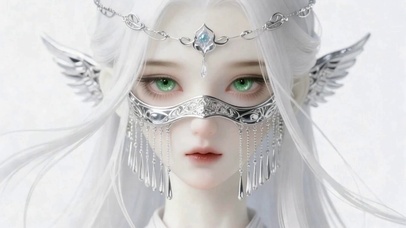银发蒙面女神