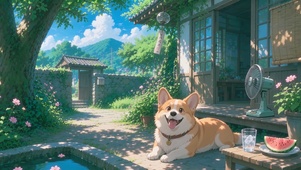 4K呆萌小狗