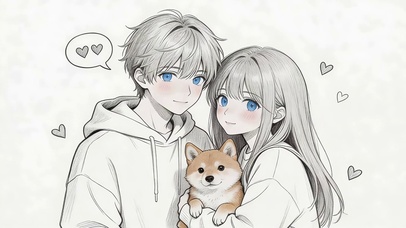 简笔画情侣
