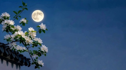 月照白芳枝