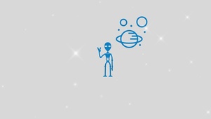 简笔画外星人