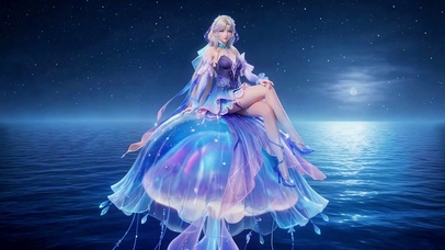 梦幻荧光水母王昭君