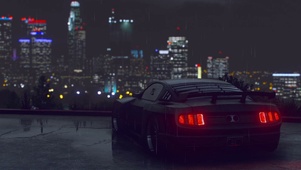 雨中跑车