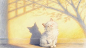 黄昏猫咪