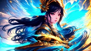 动漫长发古风妹妹