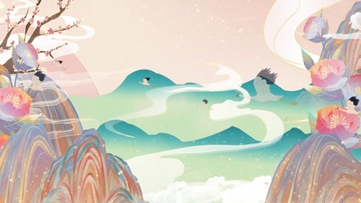 中国风敦煌风背景动态背景