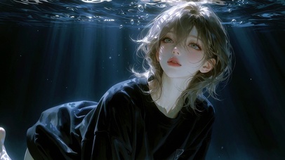 水底清新美女壁纸