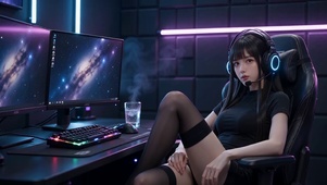 电竞房美女