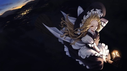 御空飞行的魔理沙魔法少女巫女壁纸图片 动态桌面壁纸图片 动态壁纸下载 元气壁纸