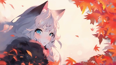 枫叶猫耳少女