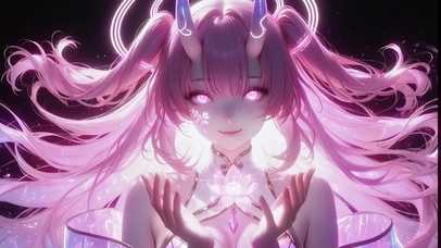 可爱莲花少女高清4k