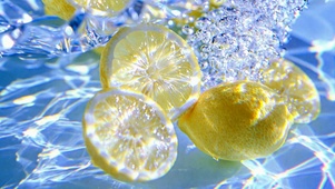 冰爽清透柠檬水花