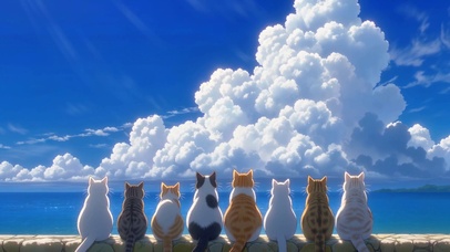 唯美天空与大海