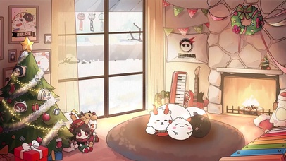 温馨的壁炉房间