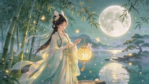 林间中式少女清新