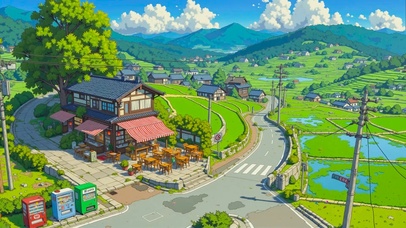 治愈夏天乡村小屋