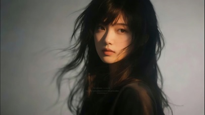 清冷忧郁风 凌乱美少女