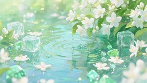 清花浮冰池